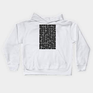 Dark Colored Geometric Pattern - Shapes #9 Kids Hoodie